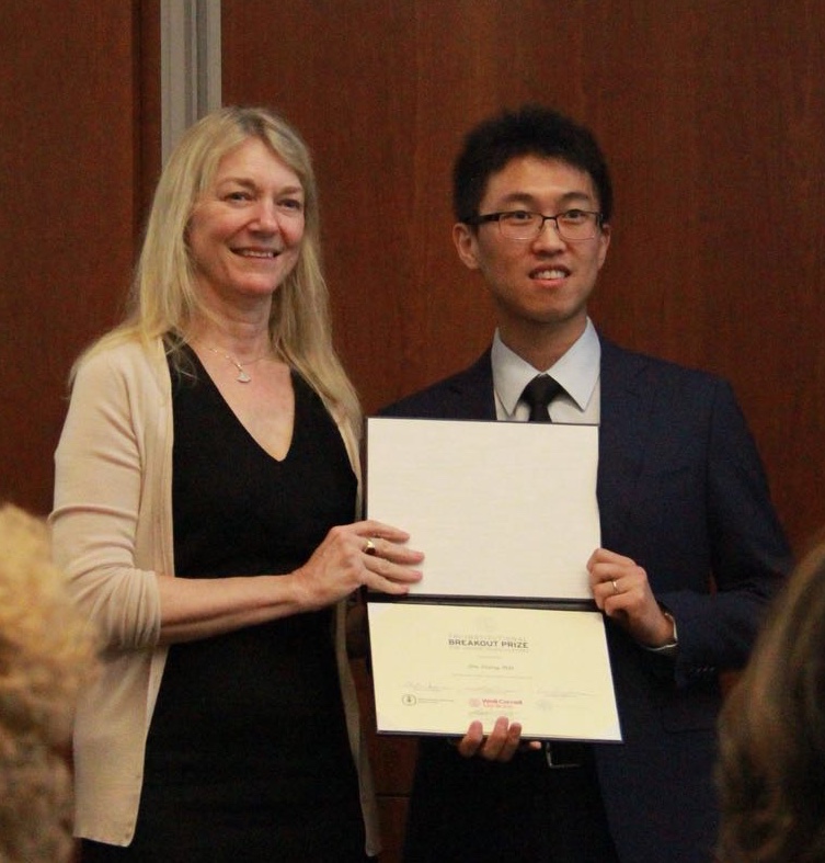 Dr. Zhang awarded Breakout Award